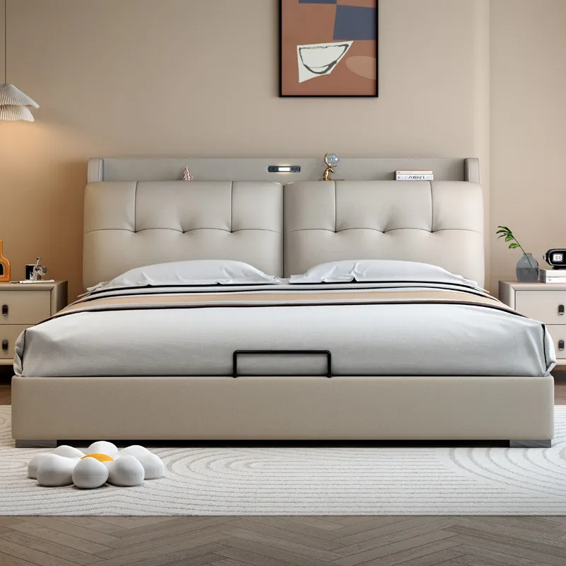 

Luxury Bedroom Bed Modern Double Girls Children Baby Wooden Sleeping Design Bed Mobile Letto Matrimoniale Lounge Suite Furniture