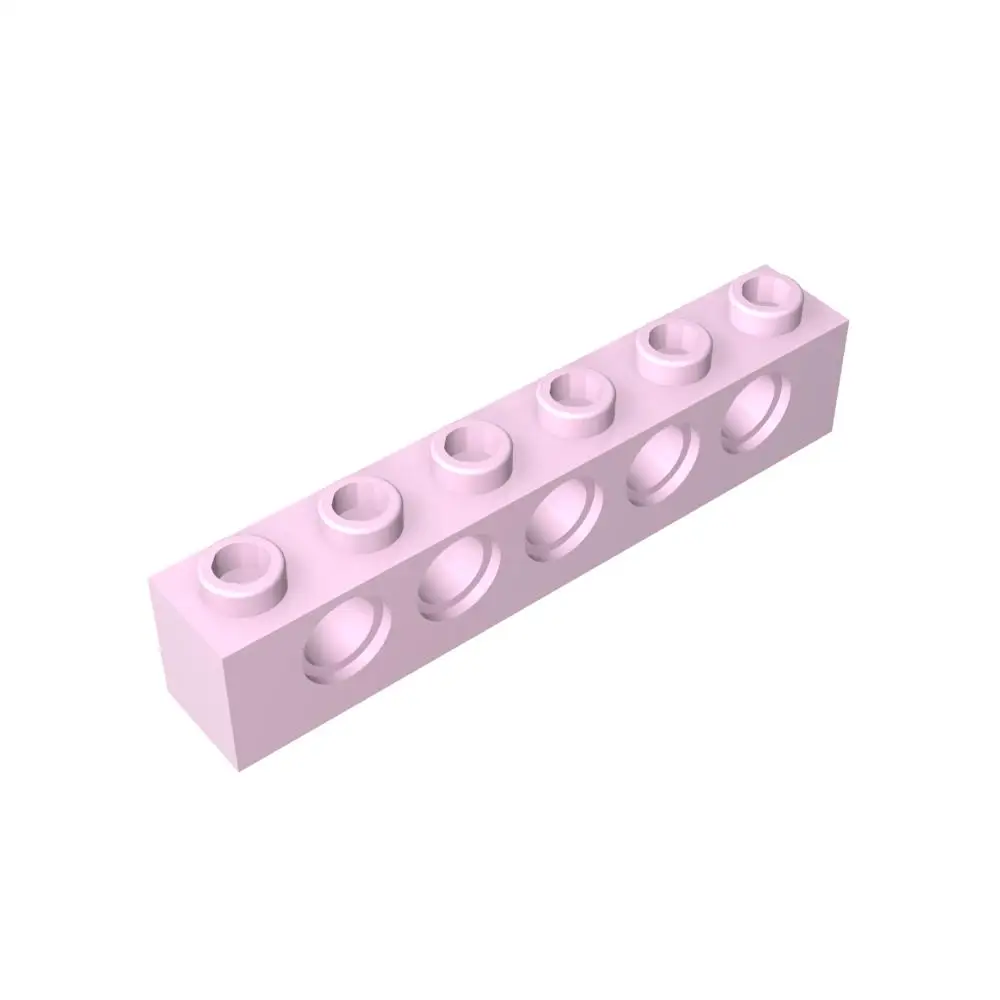 Gobricks 1 Pcs MOC Brick 1 x 6 5 Holes Compatible With 3894 Model Parts Building Blocks Kids Educational Toys Birthday Gifts