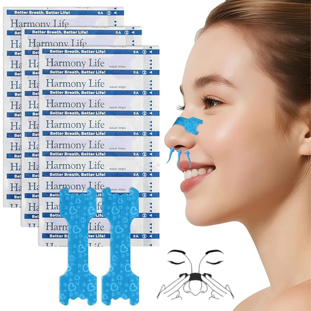 

10/50/100pcs Breathing Nasal Strips Right Way Stop Snoring Anti Snoring Strips Easier Better Breathe Health Care Sleeping Well