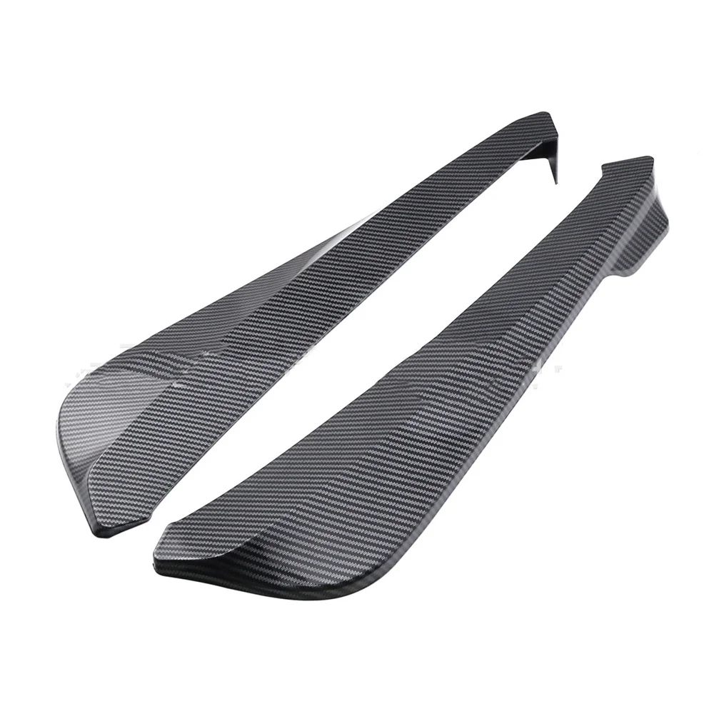 2Pcs Car Rear Bumper Lip Spoiler Diffuser Splitter Canard Protector Glossy,Auto Exterior Accessories