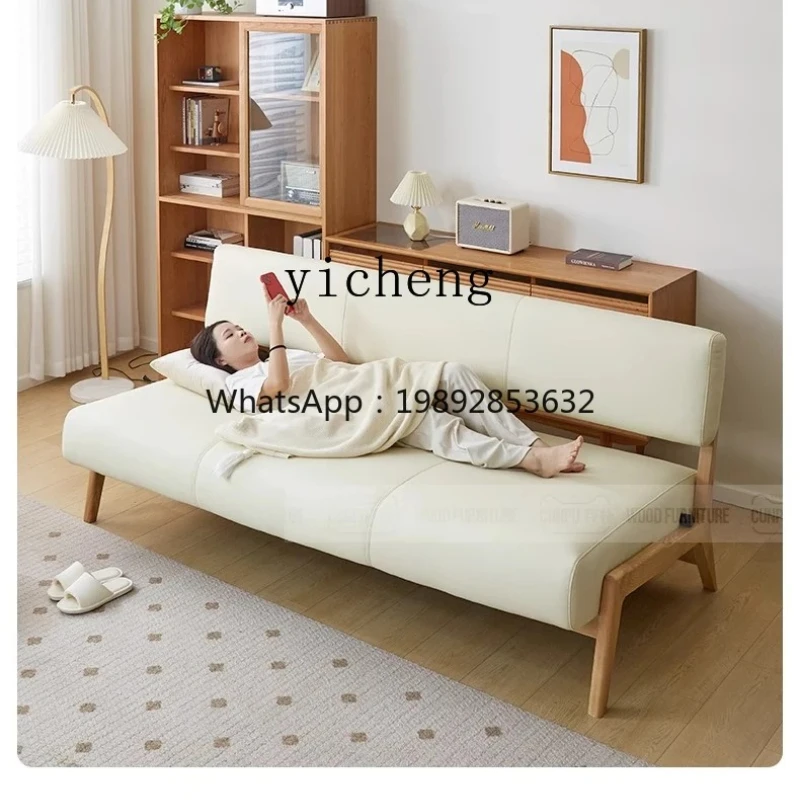 

H9- sofa bed folding dual-purpose small apartment log wind armless multi-functional sofa