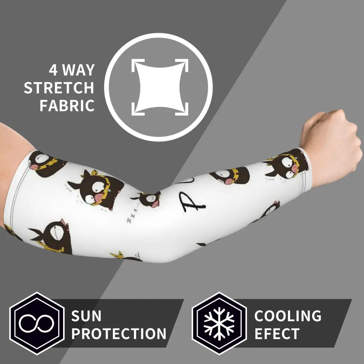 Ranma 1/2 Saotome Pig Girls P Chan أكمام أذرع تبريد للرجال والنساء للحماية من الأشعة فوق البنفسجية وتغطية الوشم الرياضية وركوب الدراجات