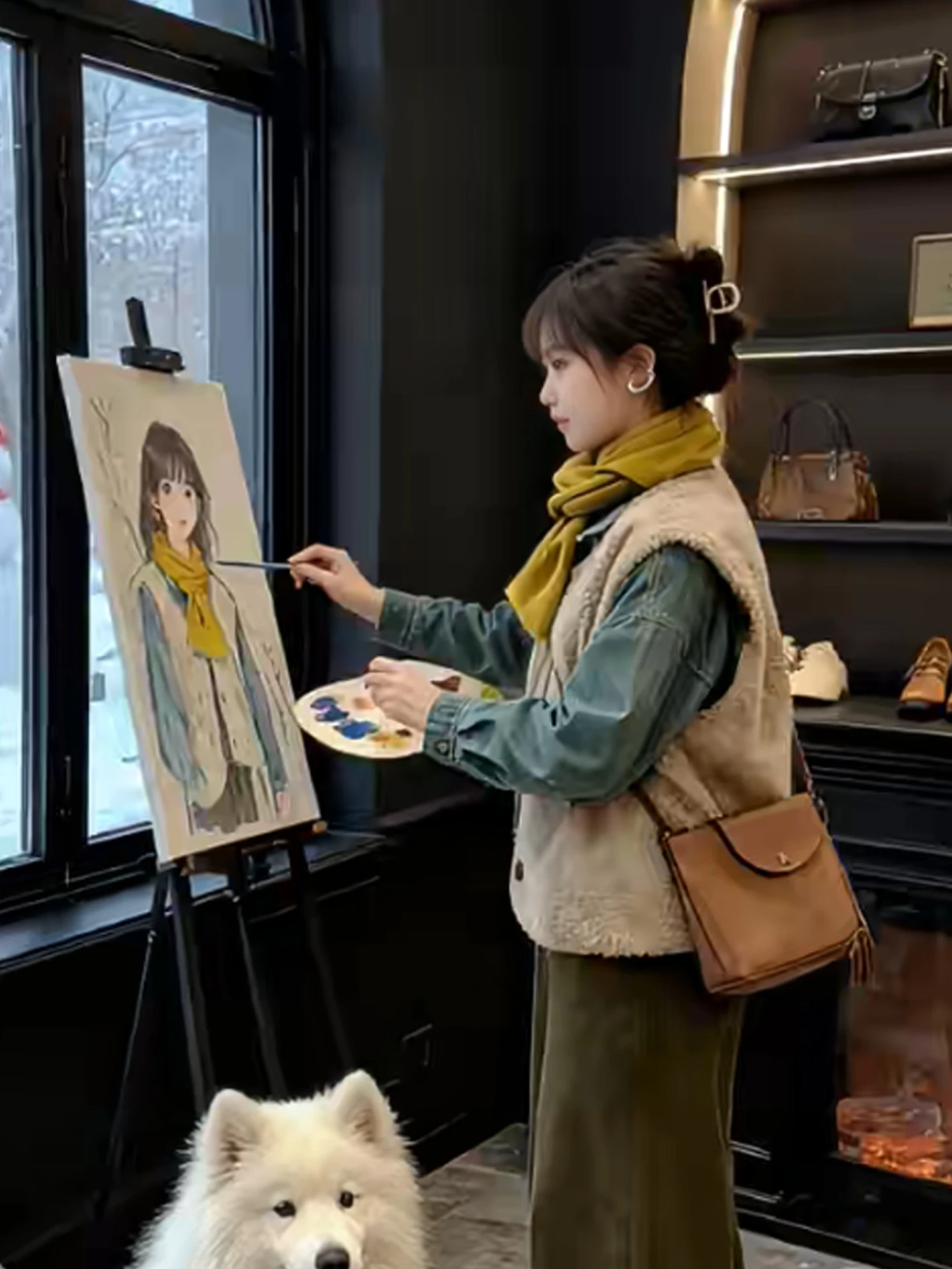 سترة مريحة بلون نقي Jaet سترة طبقات عصرية علوية للتخسيس شتاء 2025 ملابس خارجية نسائية