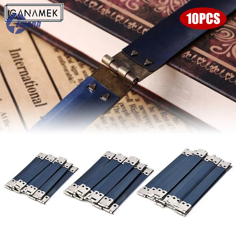 10Pcs DIY Metal Internal Flex Frames Clasp Lock Bag Purse Handbag Handle Replace Hinges Spring Clip Vintage Sewing Accessories