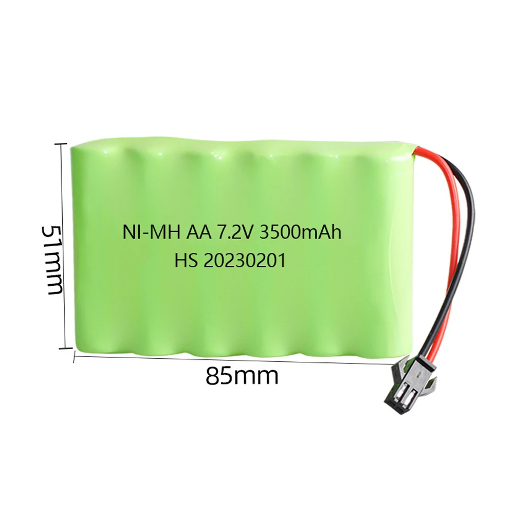 Akumulator 7.2 V 3500mah 1400mAh 700mAh NI-MH do zdalnego sterowania zabawka elektryczna ciężarówki samochodowej 7.2 V AA-CD akumulator SM/TAMIYA