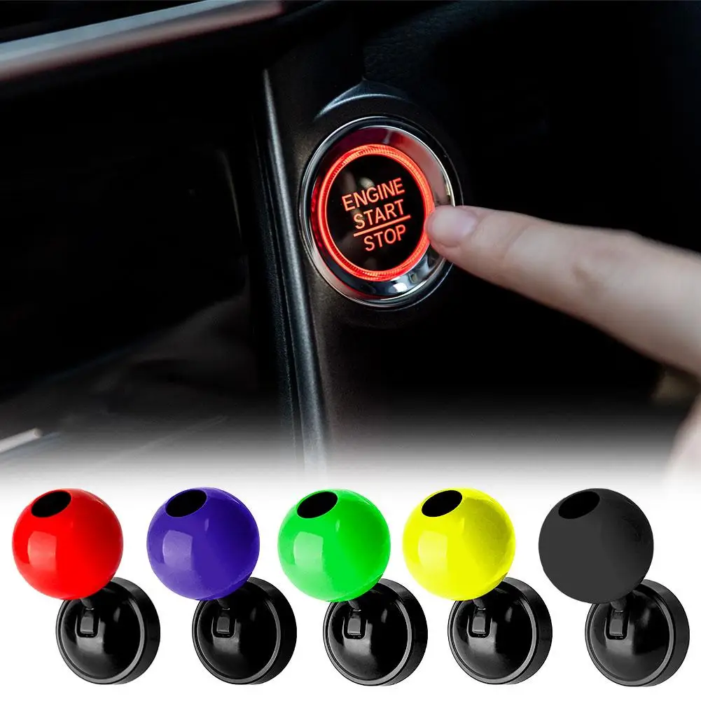 Car One Key Engine Start Stop Button Joystick Self-adhesive Car Engine Start/stop Button Joystick Decoration Modification