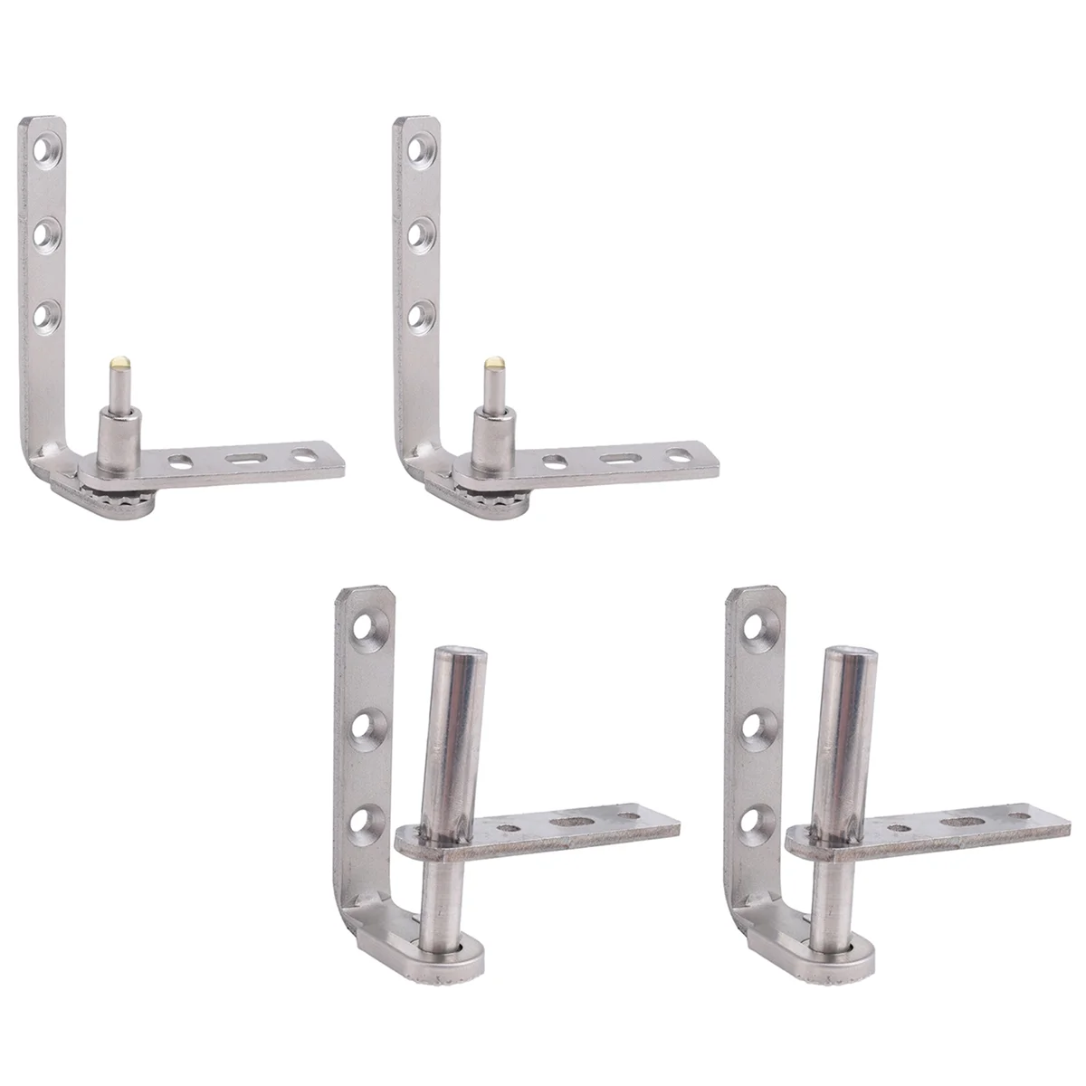 2pack Cafe Door Hinges,304 Stainless Steel Swinging Door Hardware Saloon Door Hinges,Self Closing,for Swinging