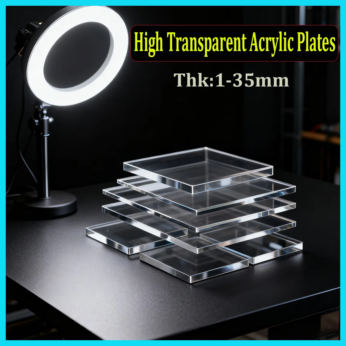 

Thickness 1-35mm,High Transparent Acrylic Plates/Board | Plexiglass Sheet, DIY Handmade, Support Customization