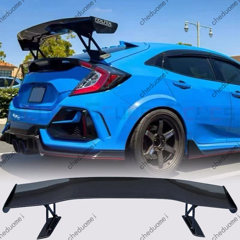 

For Honda Civic FK4 FK7 FK8 TypR 5 Door Hatchback 2016-2021 High Quality Real Carbon Fiber Car Rear Wing Trunk Lip Spoiler