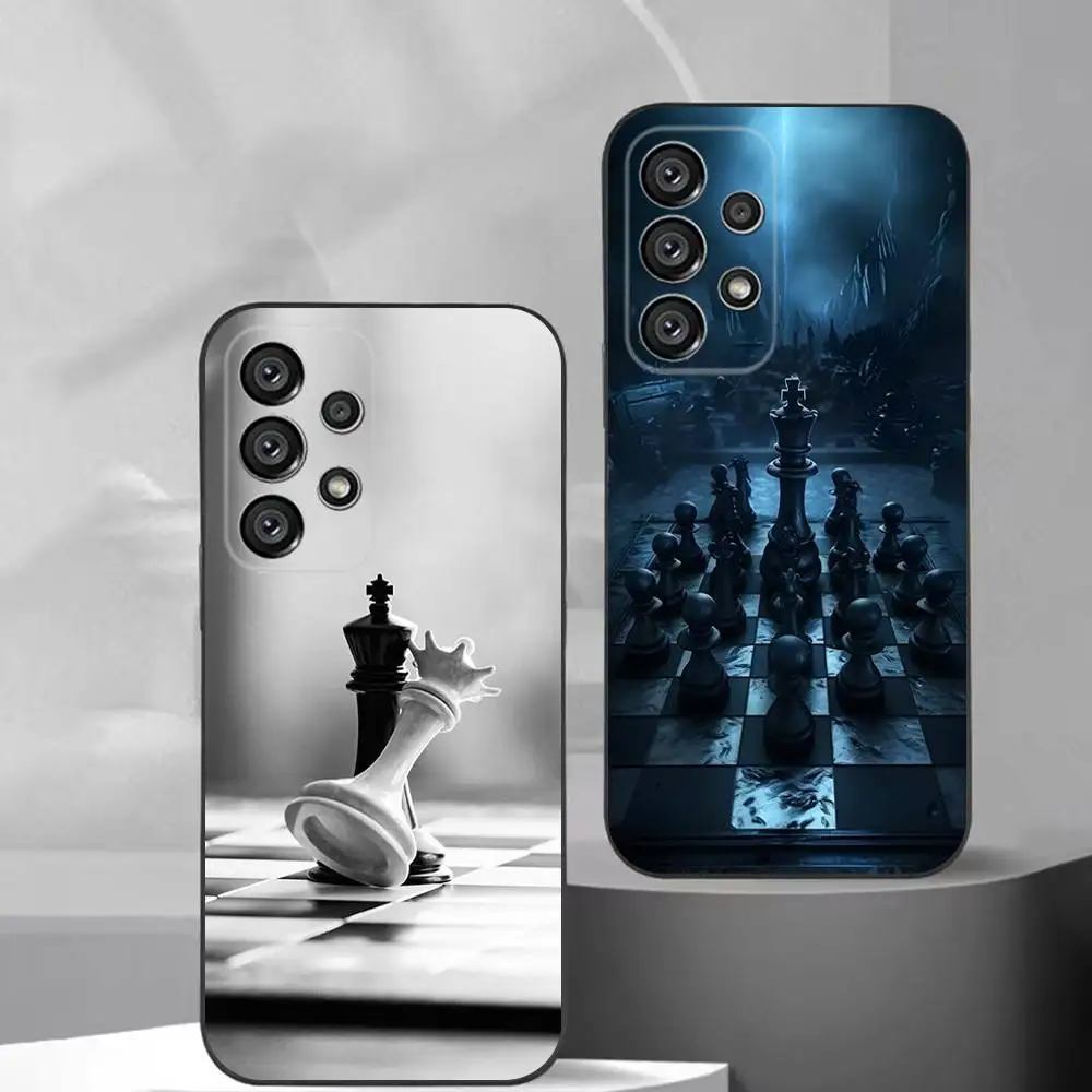 

Chess Board Phone Case For Samsung S25,S24,S21,S22,S23,S30,Ultra,S20,Plus,Fe,Lite,Note,10,9,5G Black Cover