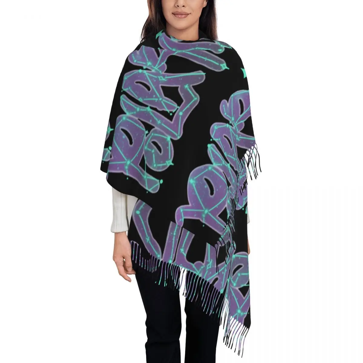

Polaris Saiko 1371KM Scarf Tassel Scarves Women Soft Warm Shawls and Wraps Large Fall Winter Shawl Wrap