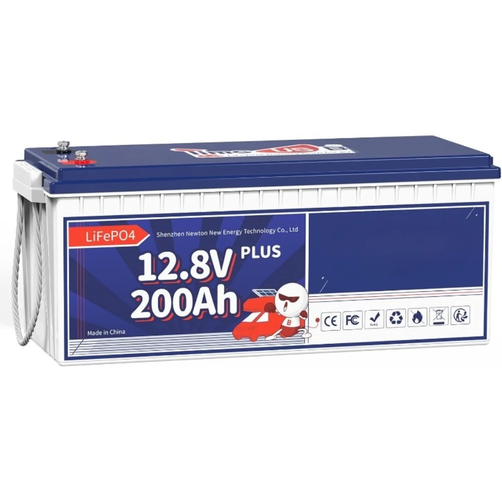 

Аккумулятор LiFePO4 12 В, 200 Ач Plus, встроенный BMS 200 А, аккумулятор глубокого цикла с максимальной мощностью вывода 2560 Вт, идеально подходит для автофургонов