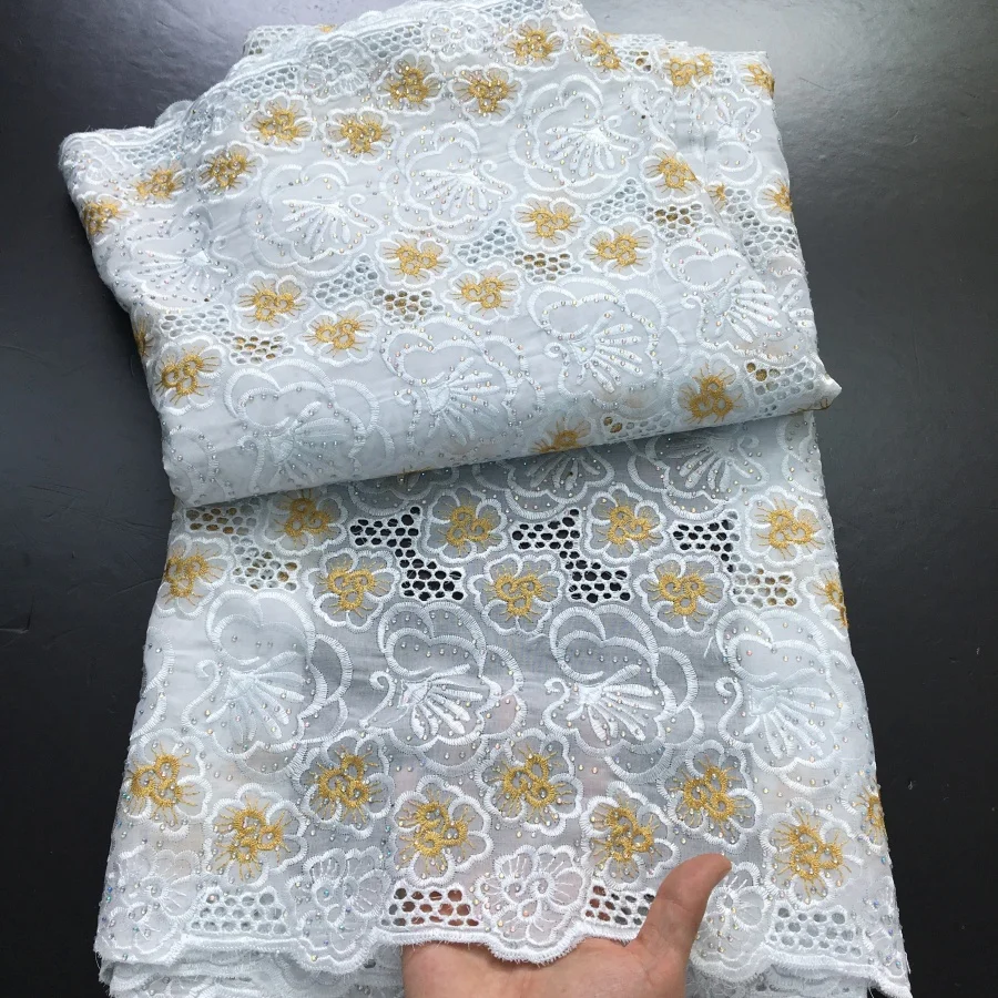 

Швейцарская вуаль, кружево в Швейцарии, 2025 г., высокое качество, африканская нигерийская хлопковая кружевная ткань для женщин, свадебные платья «сделай сам», шитье A4192