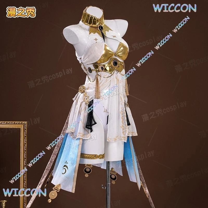 Hemera @ Wuwa Priestess Wuthering Waves Iuno Costume Cosplay Parrucca Vestito Vestiti Vestito Ragazze Halloween Gioco Abbigliamento Fullset Orname