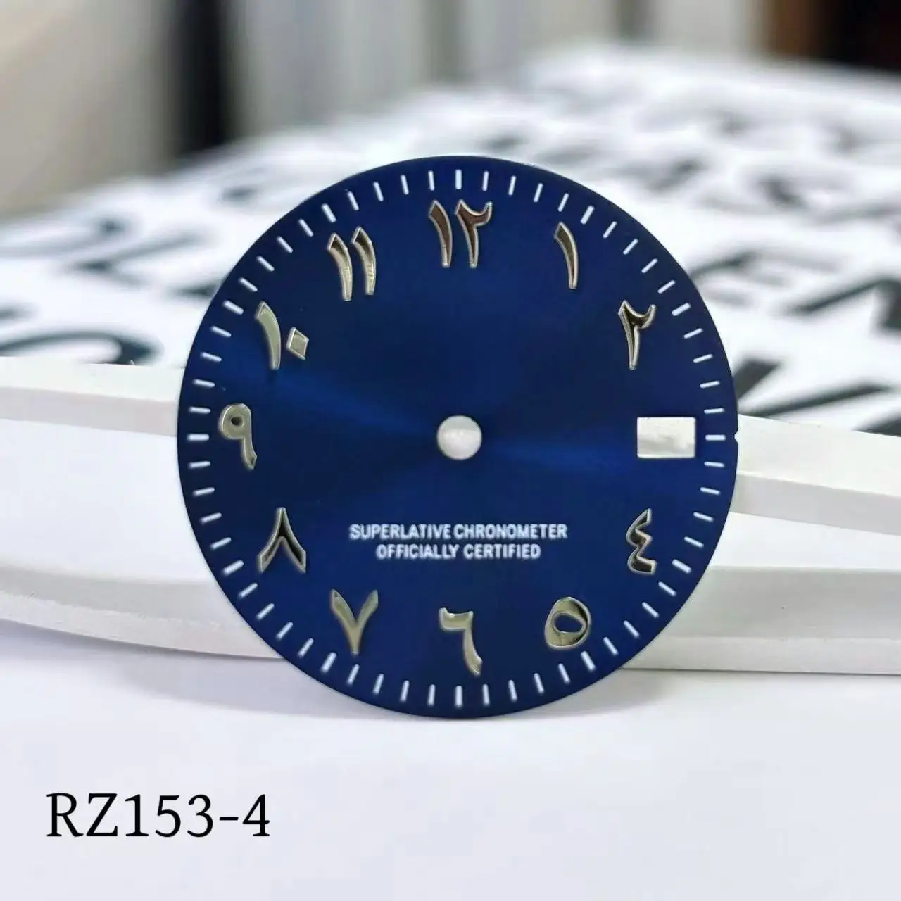 28.5mm S dial green beautiful blue Arabic numerals no Luminous Suitable green s dial nh35 nh36 movement watch accessories