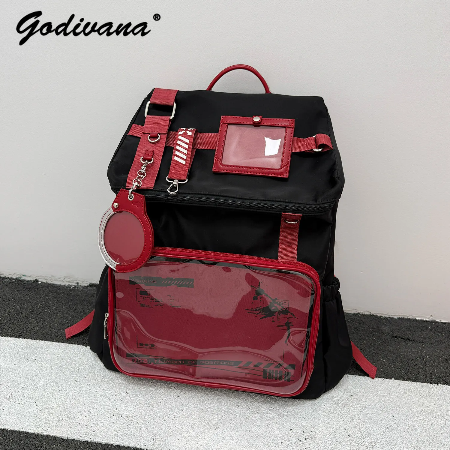 Original Functional Neutral Style 16-inch Computer Bag Large-capacity Students Class Backpack Casual Travel Shoulder Pain Bags