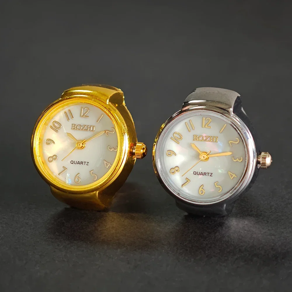 2-piece latest style elegant ladies' ring watch, compact and mini, the best gift choice for family and sisters