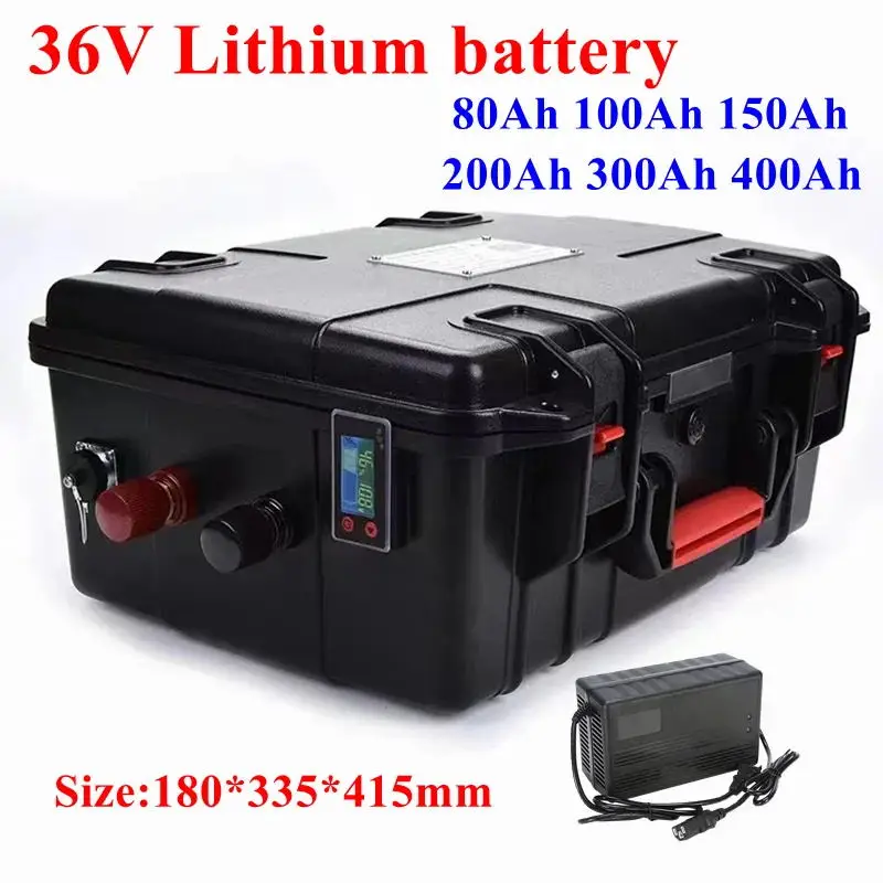 

36V 40Ah 50Ah 80Ah 100Ah 200Ah 300Ah 400Ah lithium ion battery BMS for 4000W 2000w tricycle scooter boat Solar energy EV