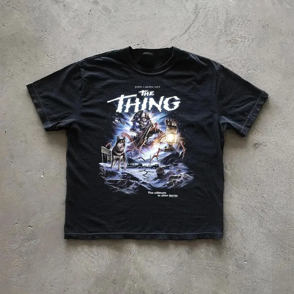 

Retro Horror T Shirt The Evil Dead Vintage Tee Ash Williams Clothing Graphic Short Sleeve Shirt Women Men All-Season Unisex