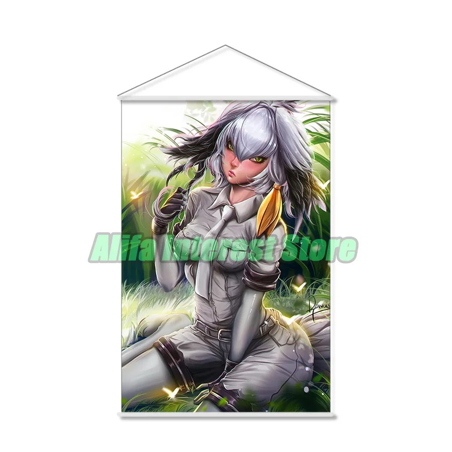 

Shoebill аниме настенный прокрутка висит плакат домашний декор живопись