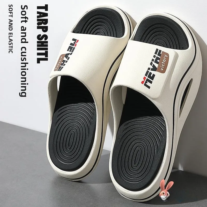 

Men's Summer Outdoor Slippers Sporty Slip-On Anti-Slip Odor-Resistant Thick Bottom EVA Casual Slippers Youth Daily Wear