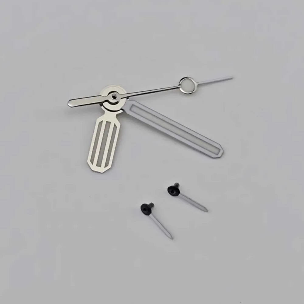 Relógio mãos ponteiros luminosos verdes 6 pinos cronógrafo mãos acessórios para movimento vk64 relógio de quartzo agulhas peça de substituição