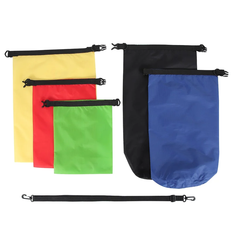 

ELOS-6Pcs Waterproof Dry Bag Set For Kayaking Boating,Drybag Outdoor Storage Bags For Canoeing Camping Swimming Hiking