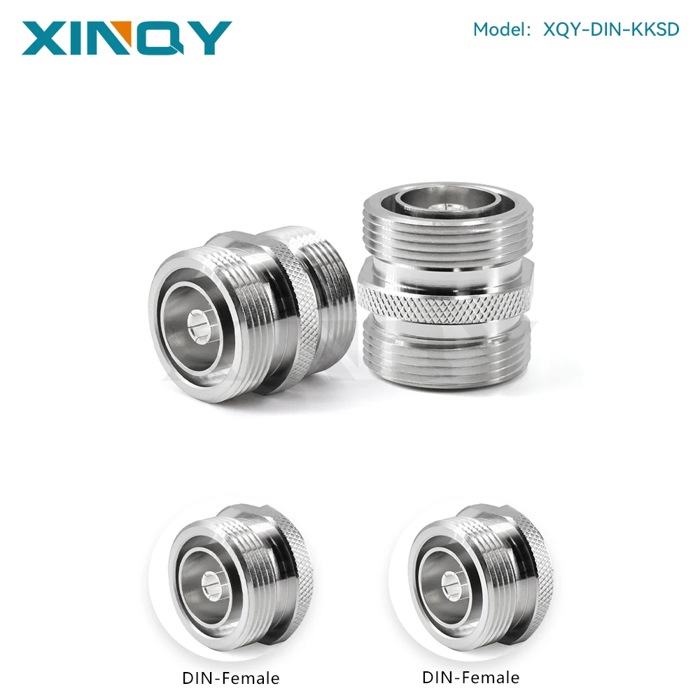 XINQY L29-KK-1 DIN Female to Female Adapter, 7/16 Female to Female Connector for Base Station