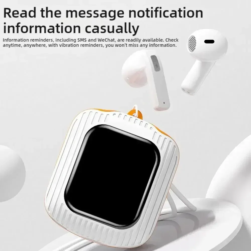 

Screen Display Wireless Earphones With TF Card ENC Noise Reduction Multifunctional Headphones With Hanging Rope