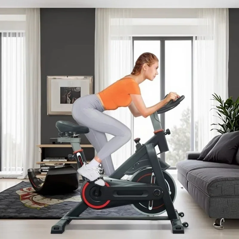Commercial Grade Air Resistance Spinning Bike, Heavy Duty Stationary Cycling Machine For Home Gym Fitness