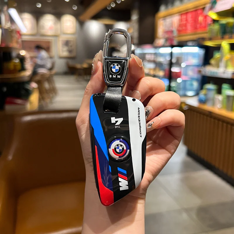 سبائك الزنك + سيليكون سيارة مفتاح بعيد غطاء حامل لسيارات BMW X1 X3 X5 X6 X7 1 3 5 6 7 سلسلة G20 G30 G11 F15 F16 G01 G02 F48