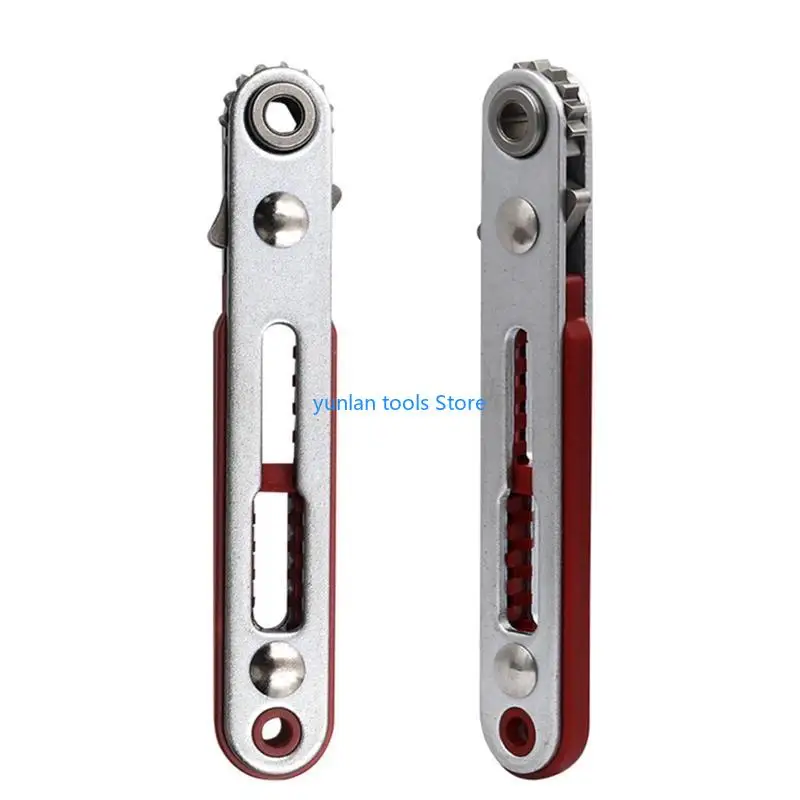 50 Practical Mini Ratchet Wrench Double-Way Pocket Clorde Hexagon Torx Bidirectional Contrôle pour véhicule vélo 1/4 mm)