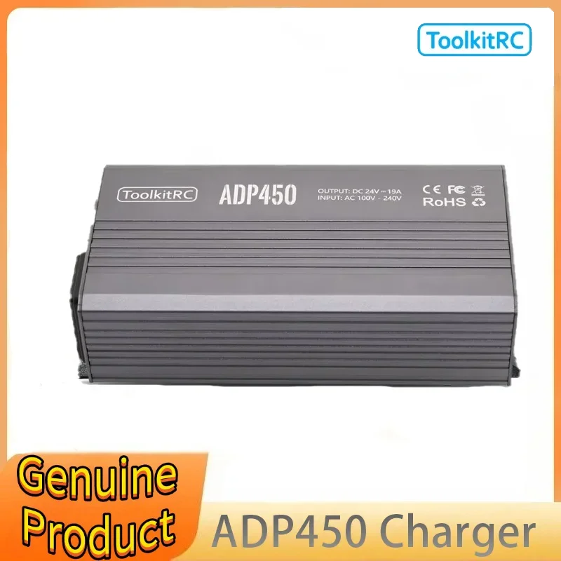 ToolkitRC ADP450 전원 어댑터 450W XT60 출력 24V19A AC 입력 100V-240V ToolkitRC M8D M6D M8P M9 배터리 충전기용