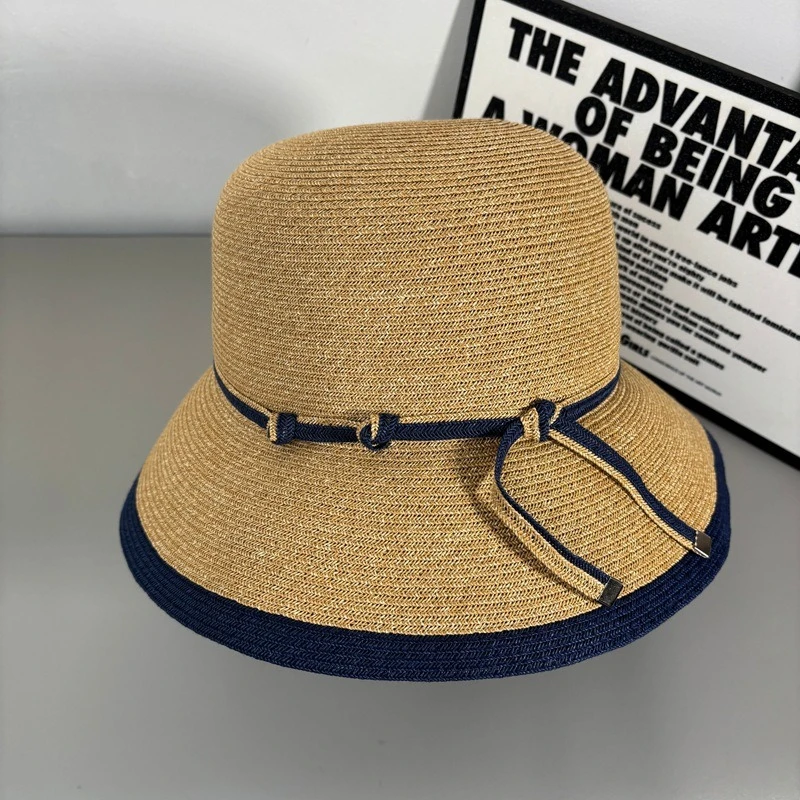 

2026 Raffia Straw Hat for Female Summer fashion Version of the Sunscreen Big Hat Eaves Beach Seaside Vacation Sun Hat Foldable