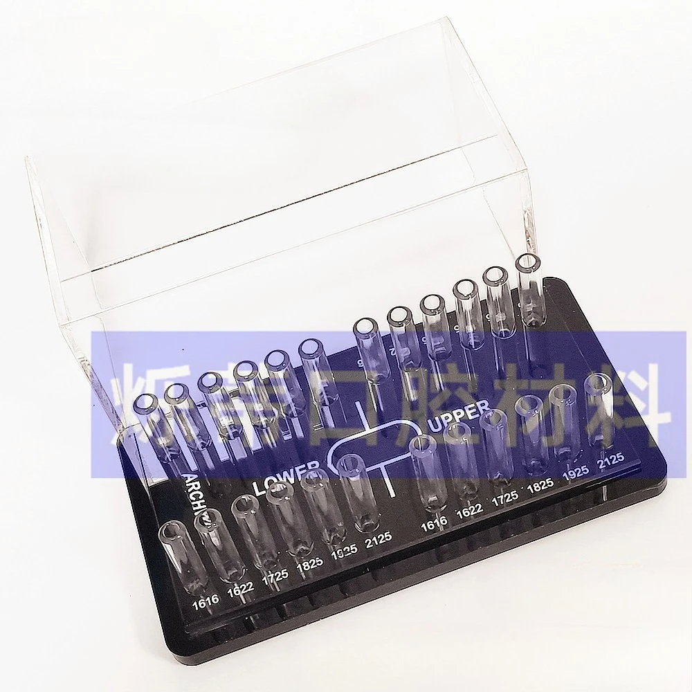 1pcs Lab Arch Wire Storage Box Stainless Steel Wire Placement Box Pre-formed Arch Wires Frame Square Wires Boxs Sorting Boxs
