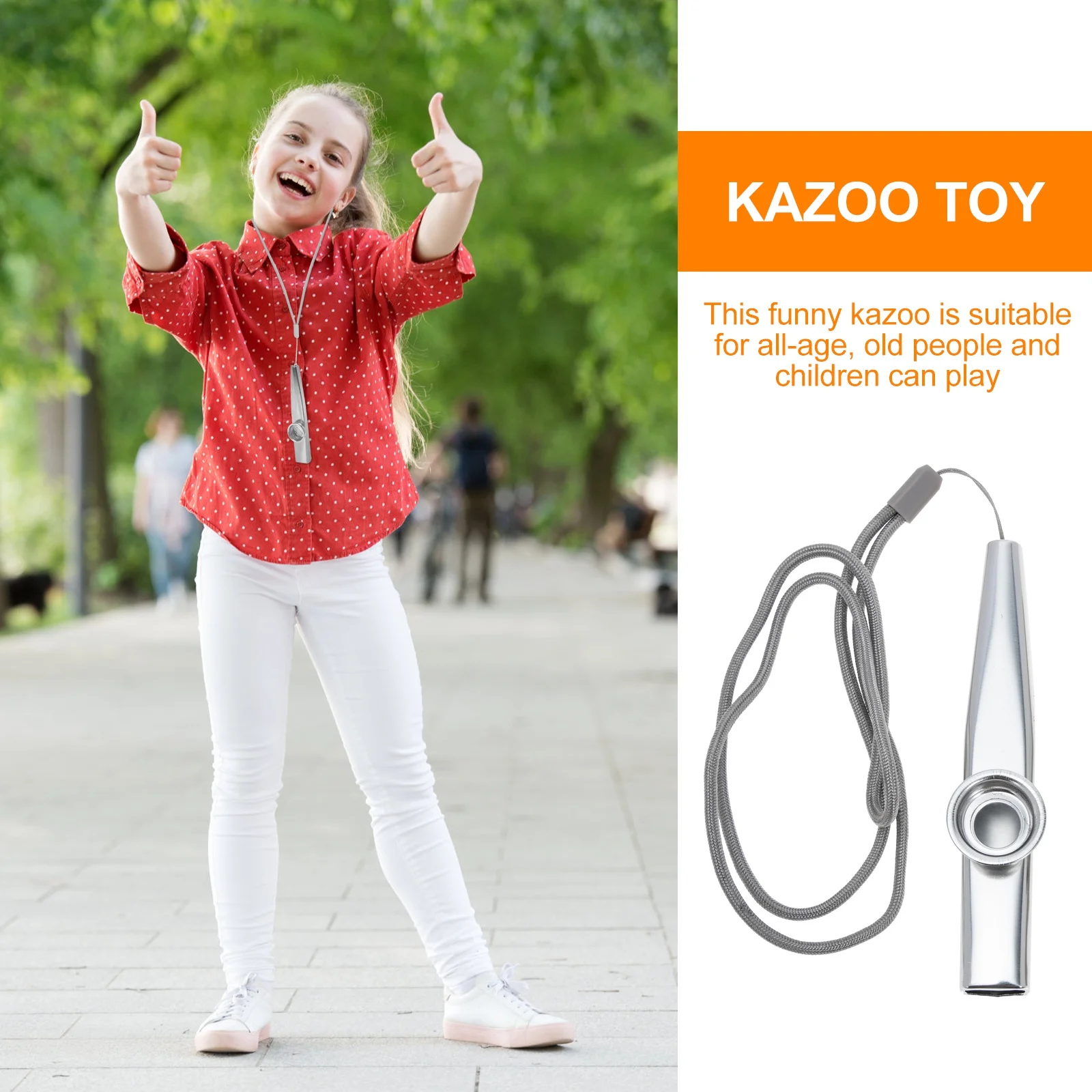 

1Set Metal Kazoo Instrument Easy Learning Small Music Tool for Kids Adults Guitar Partner Performance Kazoo Guitar Partner