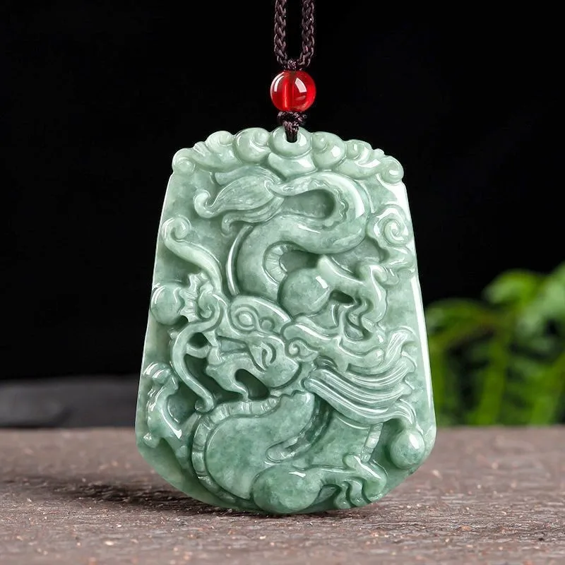 

Нефритовый кулон «Зеленый Дракон» от бренда Dragon Brand, кулон с изображением Дракона из серии «Двенадцать знаков зодиака», мужской нефритовый кулон.