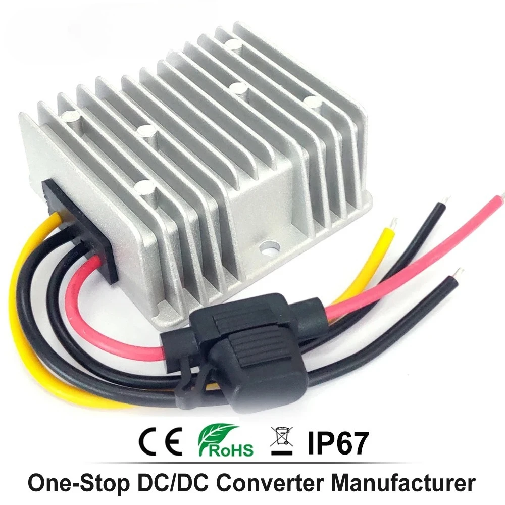 24 فولت 36 فولت 48 فولت إلى 12 فولت 10A 20A تنحى تيار مستمر تيار مستمر محول استقرار عربة جولف السيارات الجهد المخفض مع الصمامات CE بنفايات #3