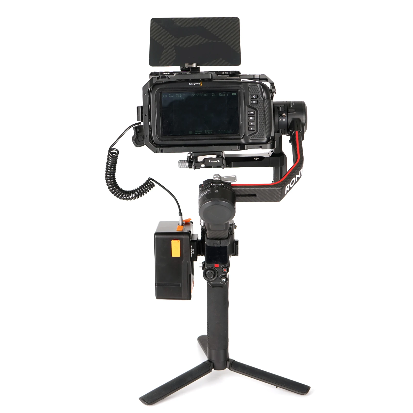 V Mount Clamp V-Mount/V-Lock Battery Holder Clip Adapter for DJI RS 3 RS2 RSC2 Gimbal Stabilizer