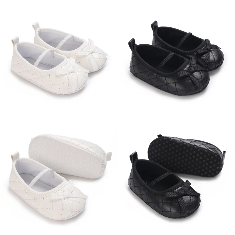 Flache Schuhe für Neugeborene, Mary Jane, klassische Mode, rutschfeste Schleife, Babyschuhe, weiche Sohle, Vorschul-Walking-Schuhe – Detail 3