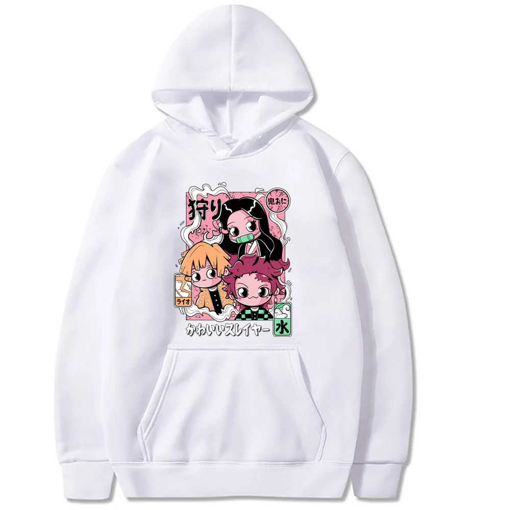 Anime Demon Slayer Character Sports Style Creative Fun Fashion Matching Casual Life Street Trend Hoodie Women's Clothing