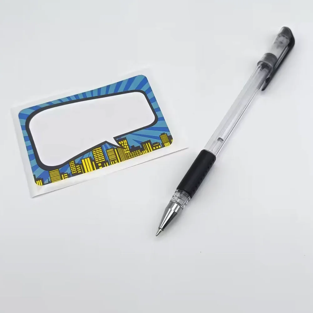 6Pcs Comic Dialogue Box Sticker Name Tag Sticker Funny Dialog Box Stickers Office Stationery  Stationery Decor Stationery Label