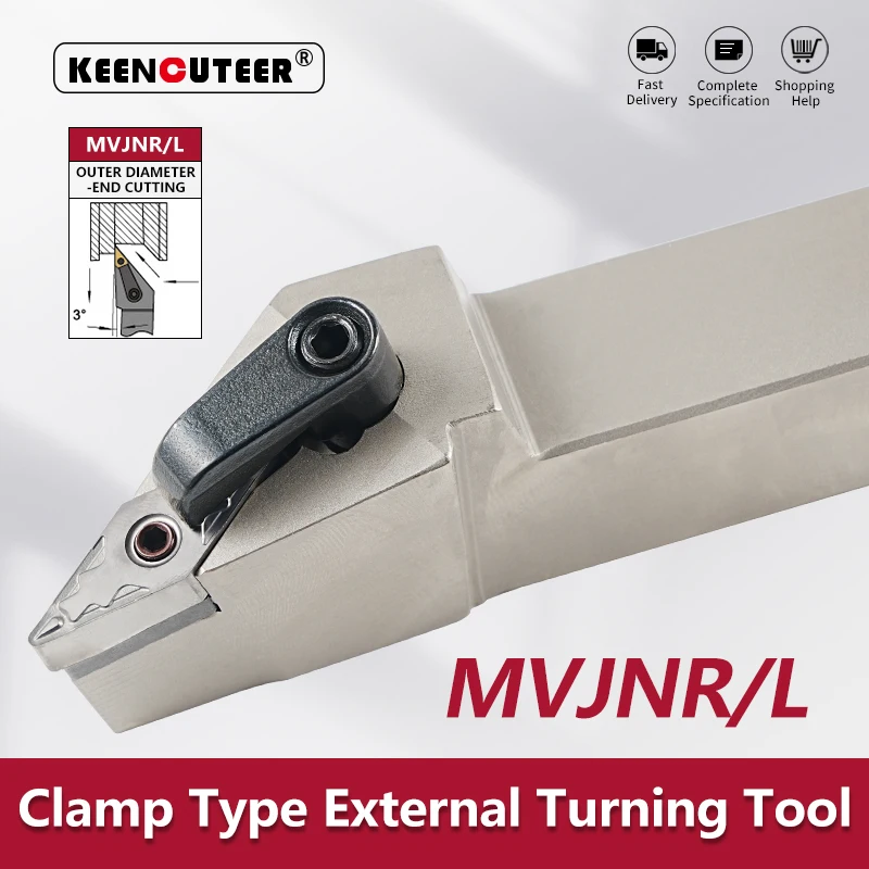 Suporte para Ferramentas de Torneamento Cilíndrico Aço Cnc Composto Mvjnr l Mvjnr L2023k16h Mvjnl2525m16h