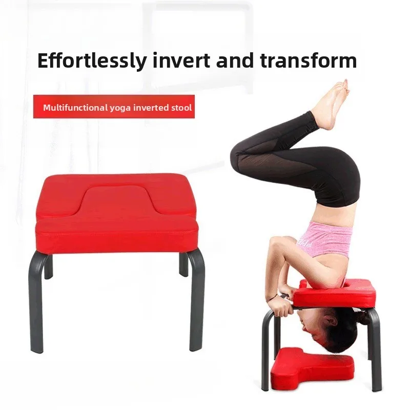 Yoga Assisted Inverted Stool, Multi-purpose Inverted Chair, Multifunctional Yoga Fitness Chair Fitness Inverted Stretching Tool