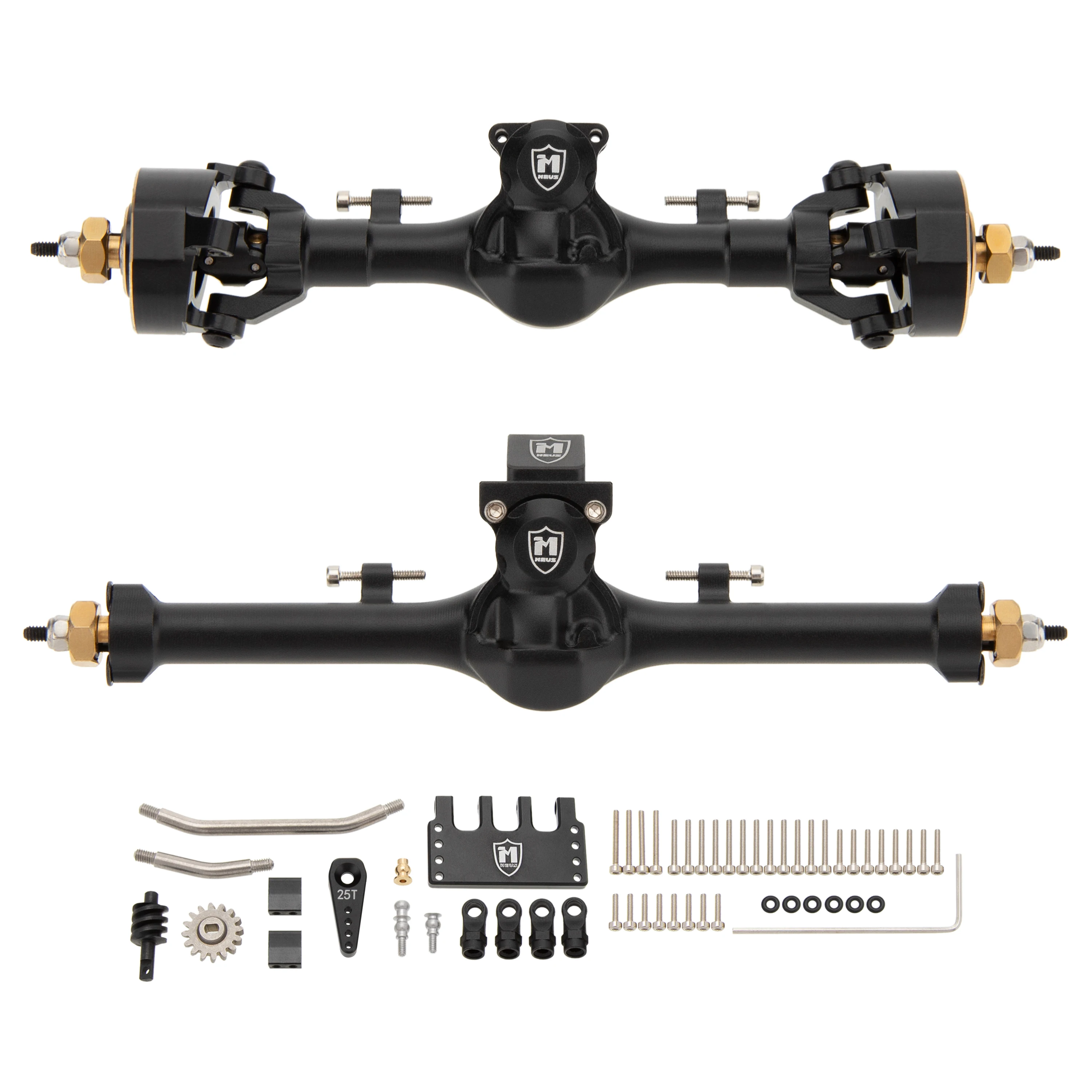 MEUS Racing SCX24 Metal V3 Isokinetic Axles +9MM with 3-Section CVD for Axial 1/24 SCX24