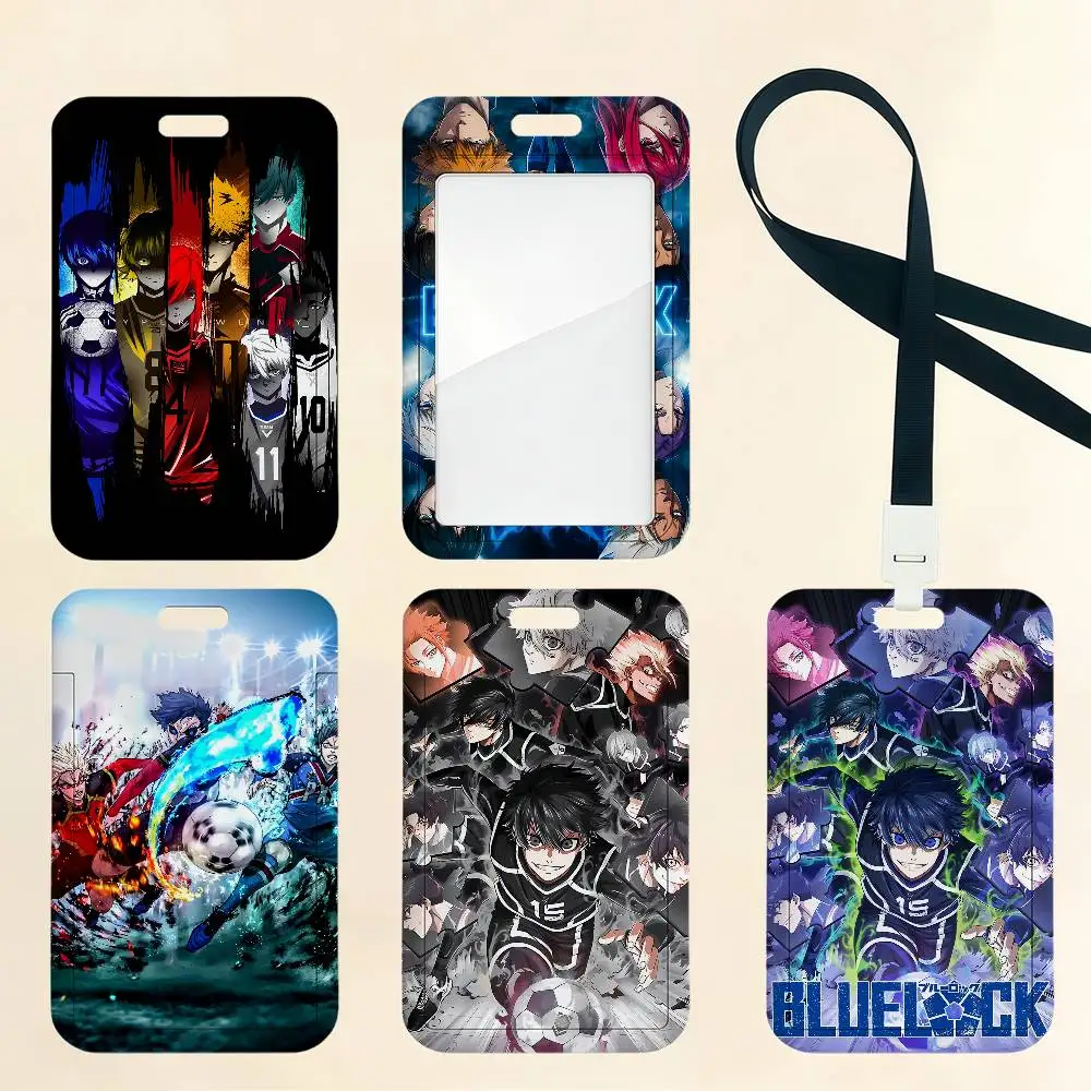 

Держатель для карт Anime B-Blue L-LockS: для банковских карт, студенческих билетов, пропусков в метро, рабочих удостоверений, бейджей