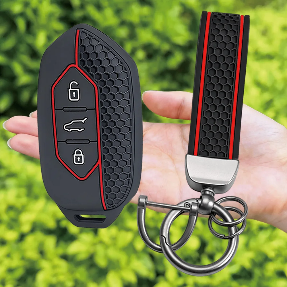 For Kia Picanto Sorento MQ4 Carnival KA4 Morning K5 Carens EV9 Seltos Togg T10X Silicone Car Key Fob Cover