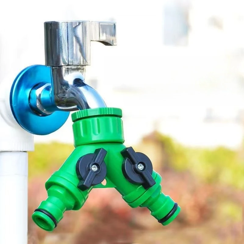 Y-Shaped Connector for Garden Hose Faucet Suitable for Two-Way Diverter Adapter Practical Household Garden Gadget Для Сада
