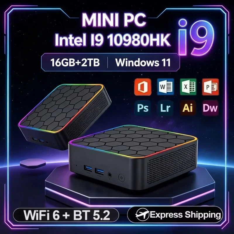 Intel All‑in‑one Style Mini PC Intel I9 10980HK Win 11 16GB RAM 2TB SSD Quiet Operation Mini Computer For Daily Family Multimedia Use - Aliexpress Deal