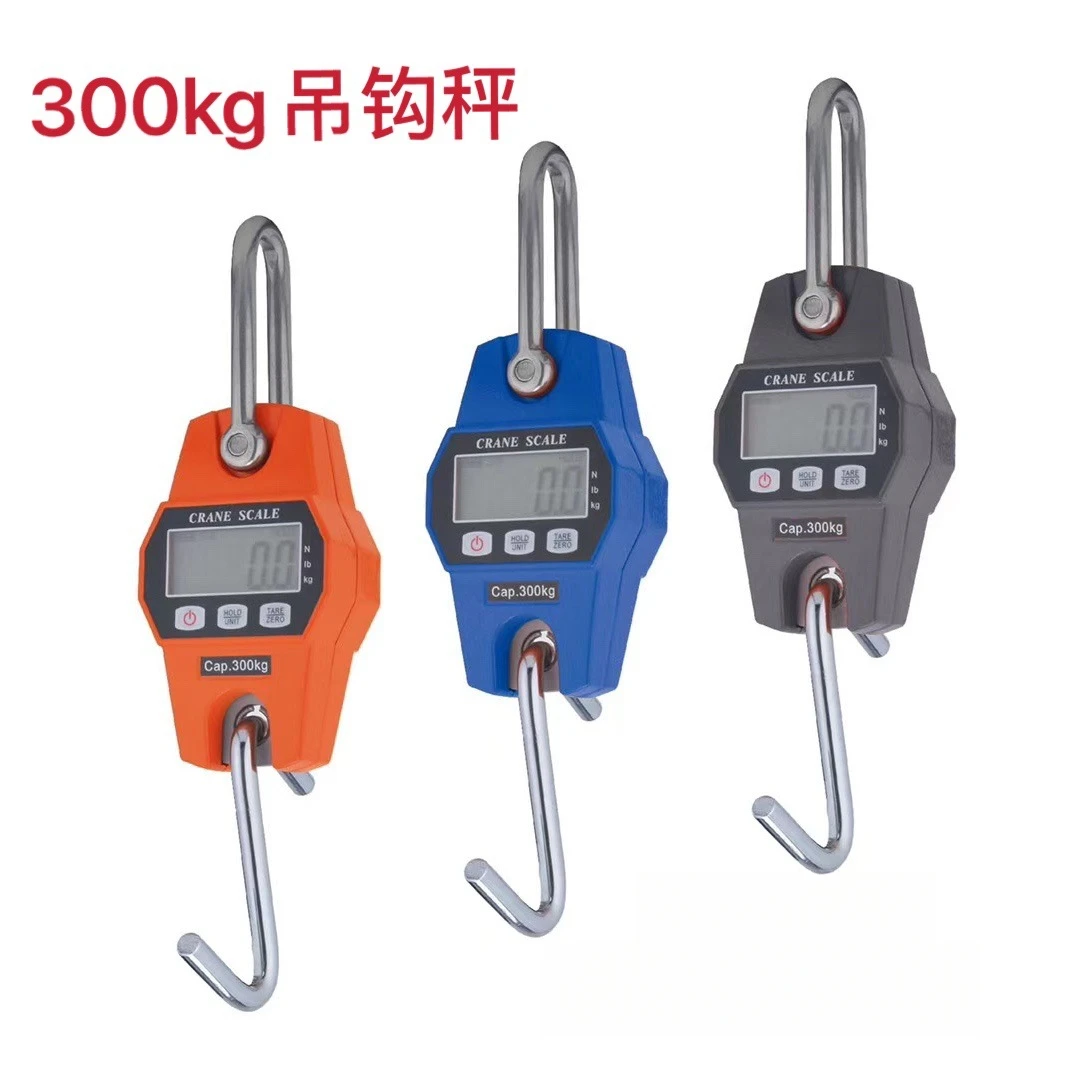 

Портативные цифровые подвесные весы 300 кг, ручные электронные весы для промышленного домашнего использования, мини-крановые весы с ЖК-дисплеем